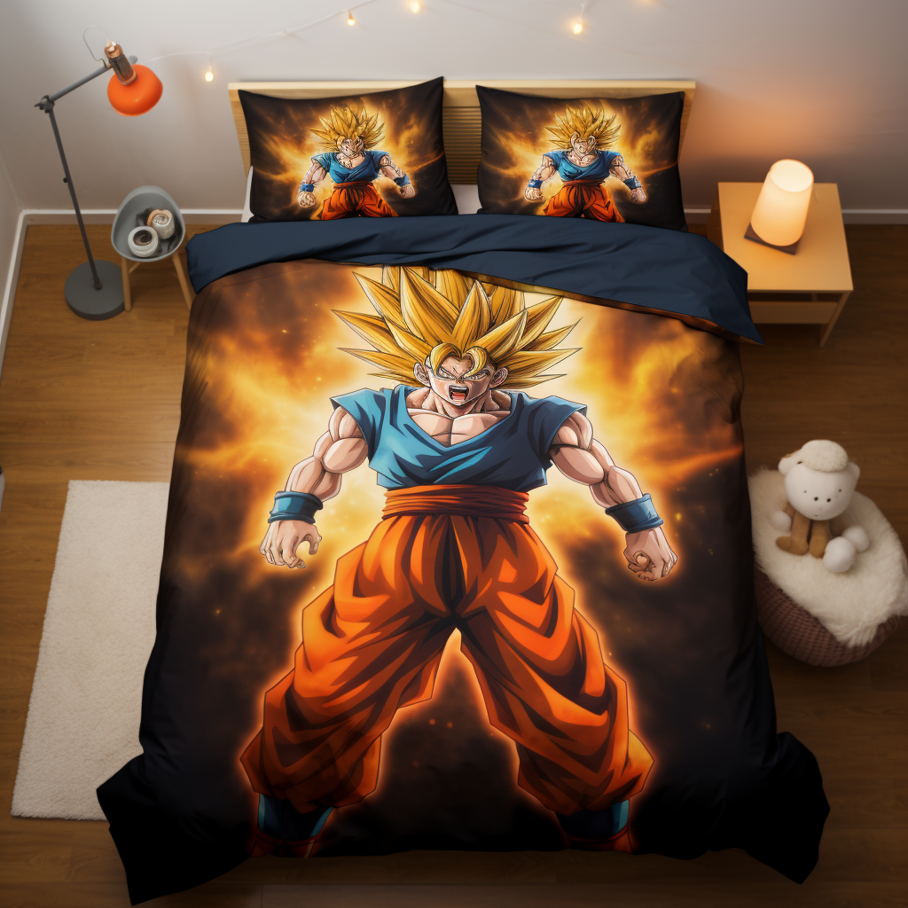 Dragon Ball Z Throw Blanket Kize Size