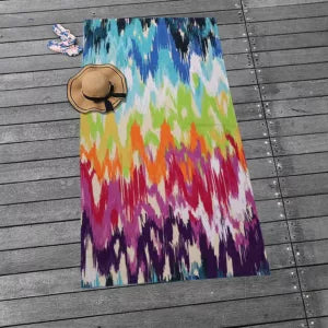 Colorful Motifs Bath Towel
