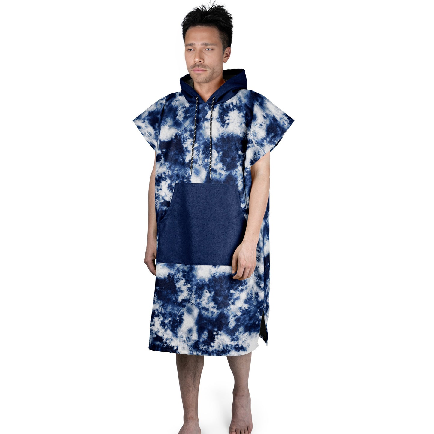 Strandtuch-Poncho für Erwachsene – Batik-Design