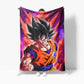High Quality Sherpa Fleece Blanket for Goku Fans