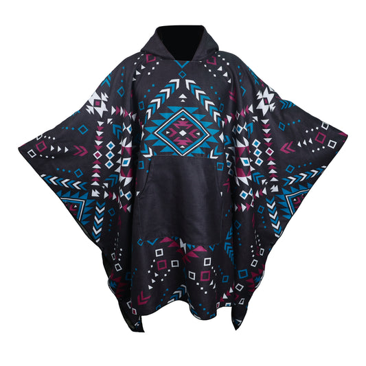 Hooded Beach Towelling Poncho Adult