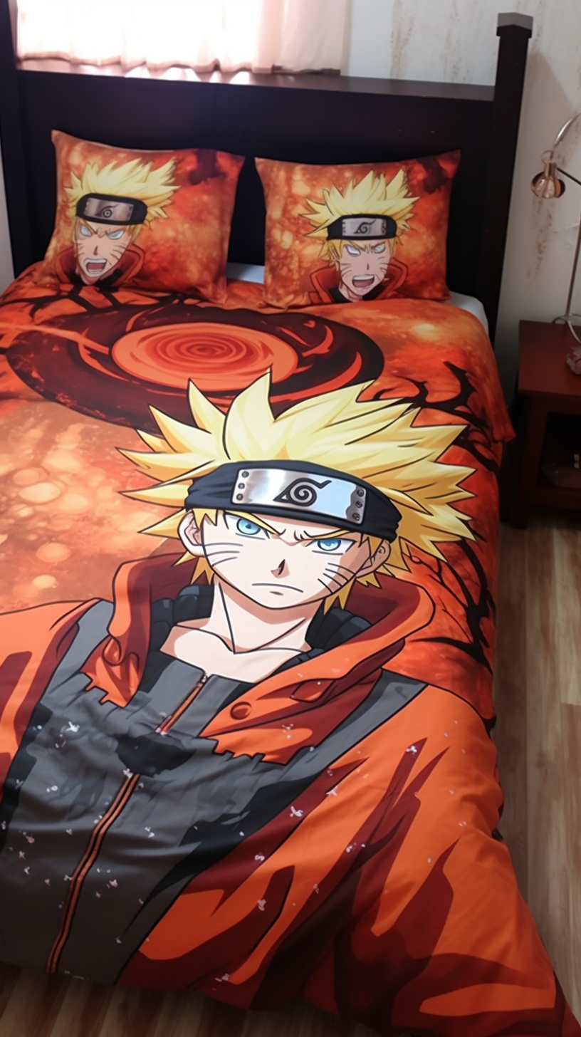 Printed Sherpa Naruto Throw Blanket