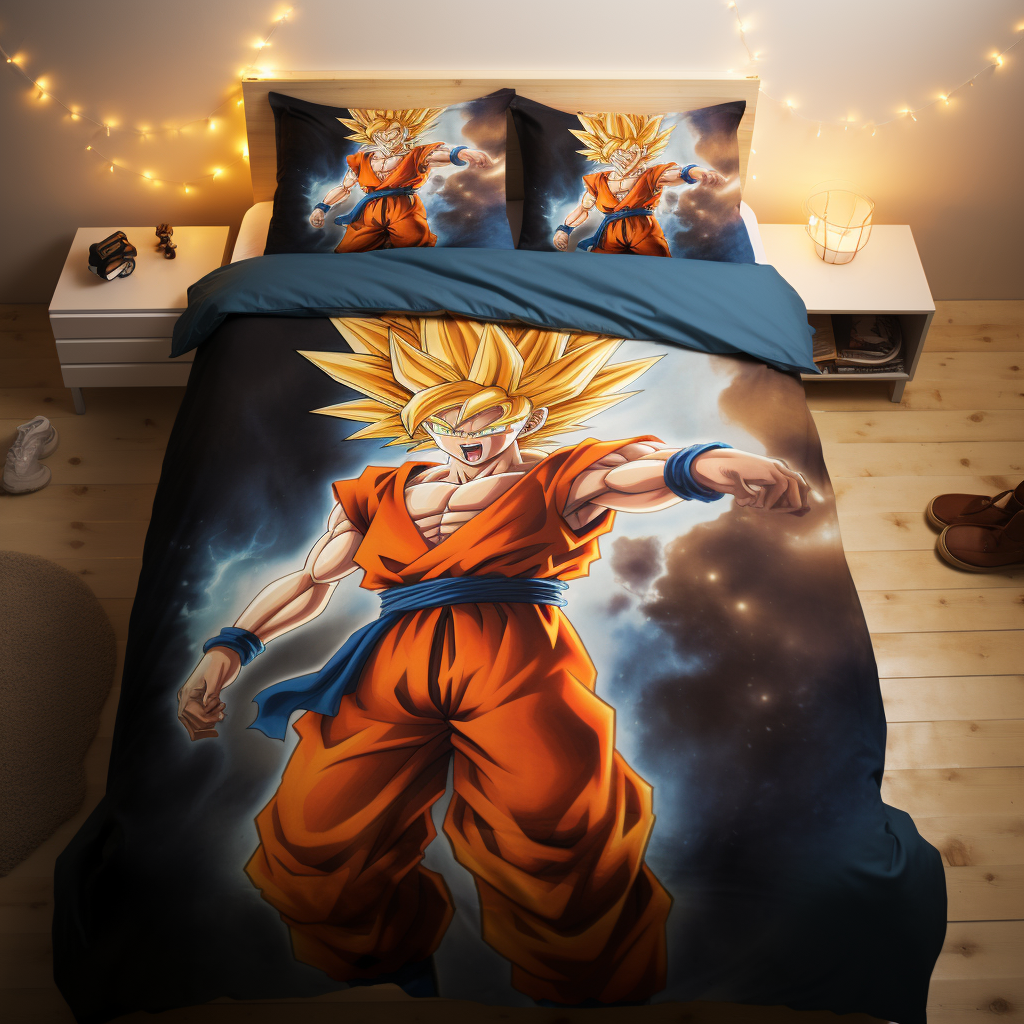 Throw Goku Blanket-Cozy Anime Bedding
