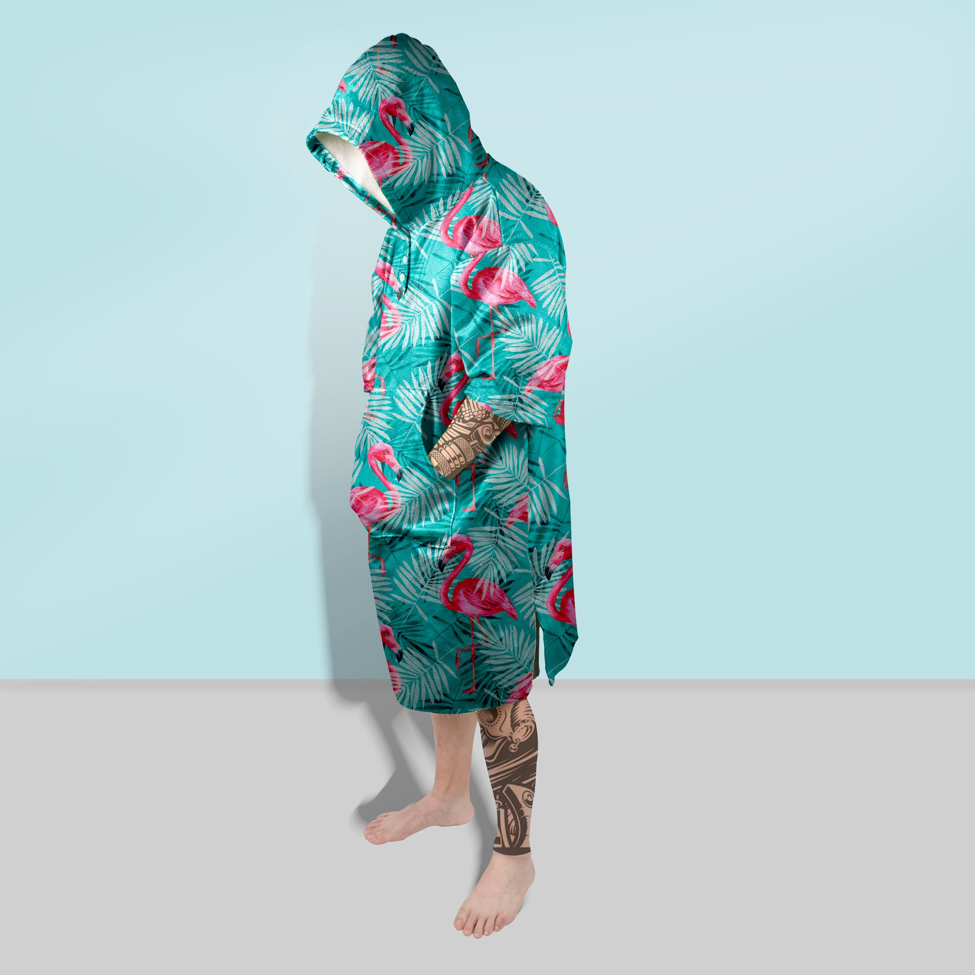 Personalized Flamingo Hooded Towel